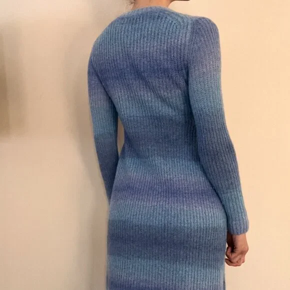 Vince Blue Gradient Maxi Dress - Picture 7 of 10